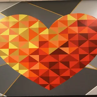 "Love" section of "Peace, Love, Unity" mural at La Palmera Mall created by K Space Contemporary's Mural Arts Program