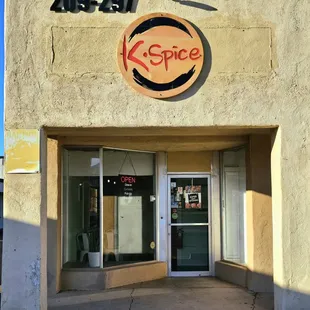 the front entrance of the store