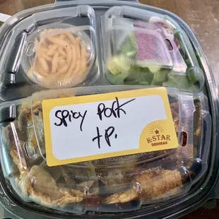 Liked their takeout containers with the lid that is attached