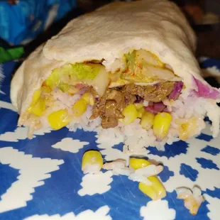 Korean Bulgogi Beef Burrito