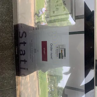 Touchscreen ordering system