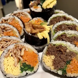 sashimi, sushi, sushi and sashimi, food