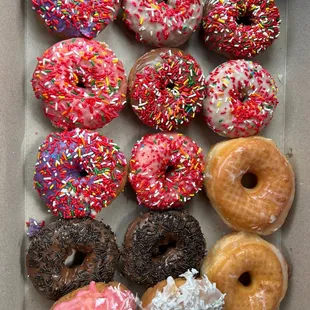 ws a variety of doughnuts