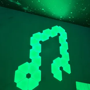 Cute color changing music note at the register