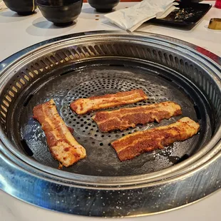 Frying up some bulgogi!
