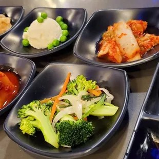 Banchan sides.