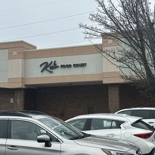a car parked in front of a building