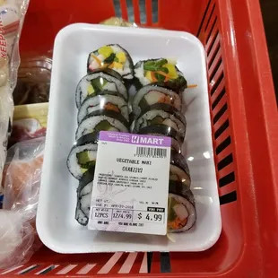 They have pre-made food in front of the restaurant/counter you can purchase.