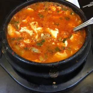 Seafood tofu soup!!!