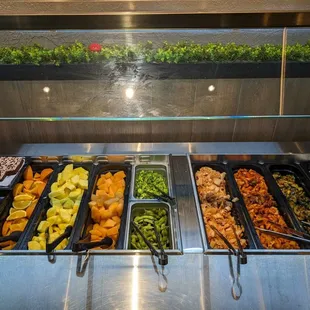 a variety of food items