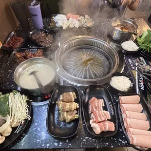 Everything we ordered (only did one round)