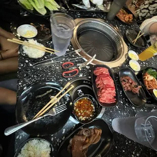 the new table we were sat at