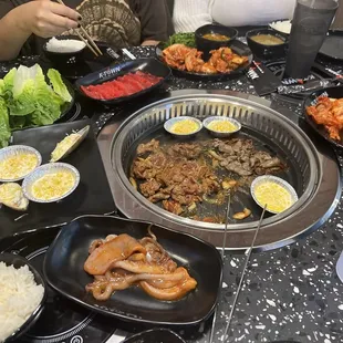 the table before we started noticing more ants on the wall next to us