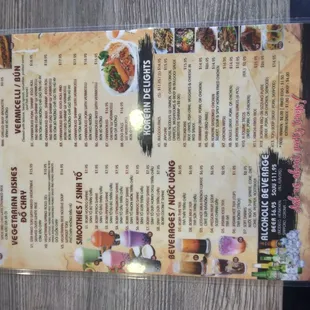Front Menu