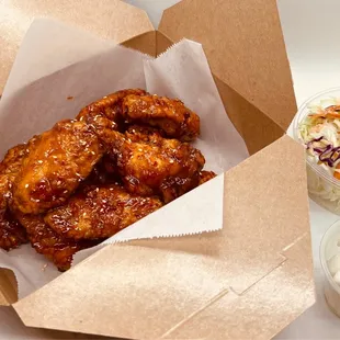 Bones in medium size with sweet and spicy sauce