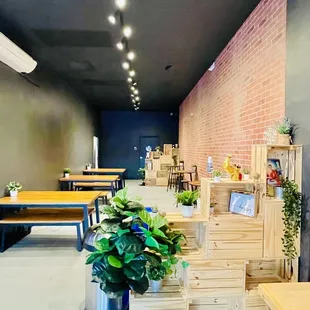 interior, sushi and sashimi