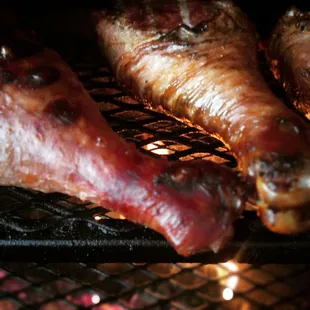 a close up of a bbq