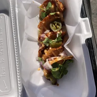 Dumplings with jalapeños