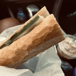 Pork Banh Mi &amp; Iced Latte