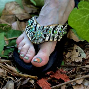 Here's a prettier shot of Jimmy's nail art!