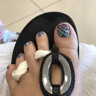 Mermaid toes!