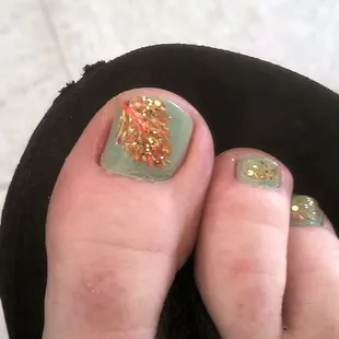 Fall colors pedi!