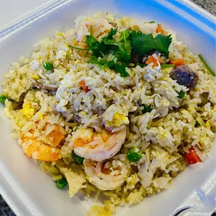 #72. Combination Fried Rice (Beef, Chicken and Shrimp)