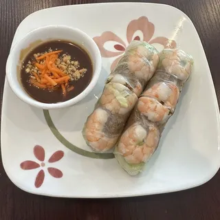 S4. Charbroiled Beef & Shrimp Spring Rolls (2 Rolls)