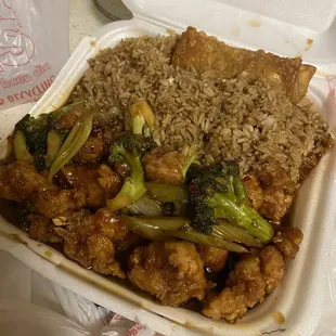 L25. Hunan Chicken Combo Dinner Special