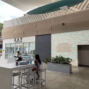 Area were they have lots of restaurants