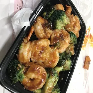 Shrimp and Broccoli with Sauce