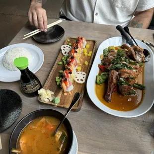 Mango Tango Roll and Crispy Basil Duck