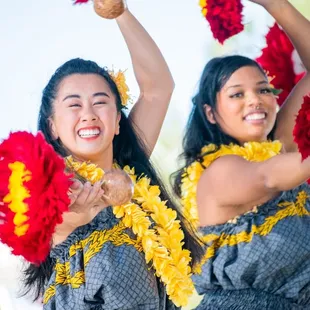 Hula From the Heart (Ka Pā Hula O Kawailehua) wahine (young women) performing at the Antelope Valley Fair 2020