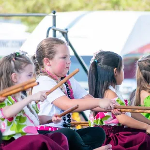 Hula From the Heart (Ka Pā Hula O Kawailehua) keiki (kids) class performing at the Antelope Valley Fair 2020