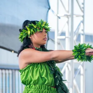 Hula From the Heart (Ka Pā Hula O Kawailehua) soloist performing at the Antelope Valley Fair 2020
