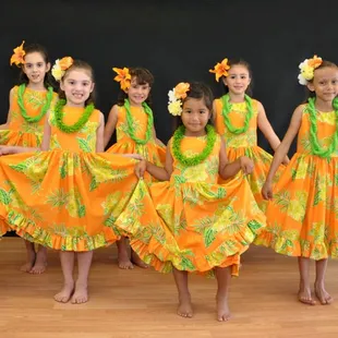 Hula builds confidence, posture, friends and they learn the art of stage presence through performance.