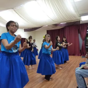 Practicing to have graceful hands.