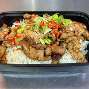 Thai Grilled Pork Over rice