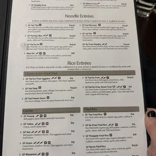 GF menu