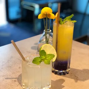 Cocktails and flower