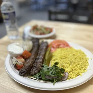 Kafta Kabab Plate