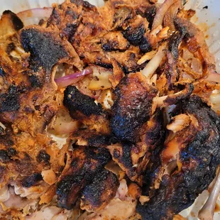 Burnt chicken what a waste!
