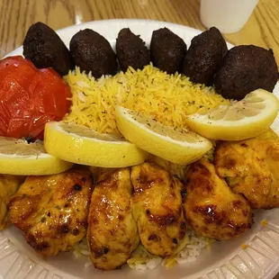 Kabab Joojeh Platter