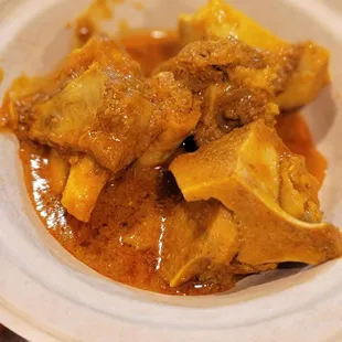 Lamb mutton freshhhh she literally took a pan and pour more in it