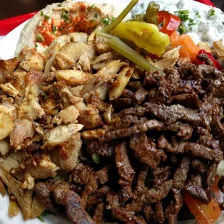 Beef and Chicken Shawerma Combo Plate