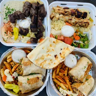 Beef Kabab Combo 3 Skewers