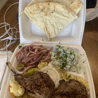 Lamb Chops Combo Plate