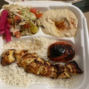 1. Chicken Kabab Plate
