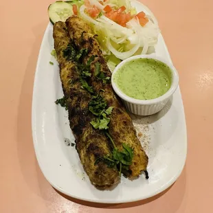 a plate of food on a table