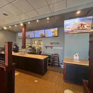 the interior of the restaurant